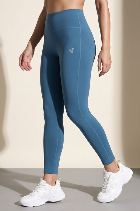 Zelocity Quick Dry Gym Leggings - Saxony Blue — image 3